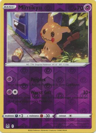 Karta Pokémon - Lost Origin - 080/196 - Mimikyu (Reverse Holo)