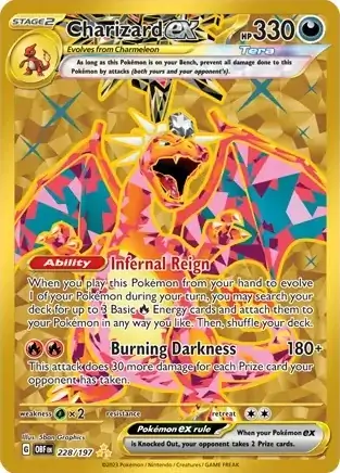 Ruler of the Black Flame - 139/108 - Charizard ex (złota)