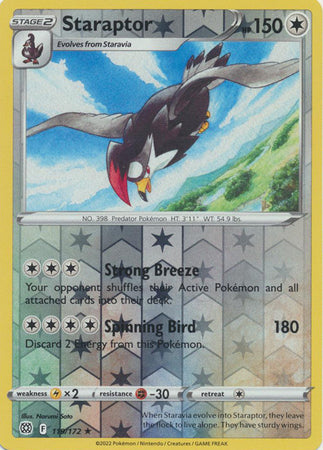 Karta Pokémon - Brilliant Stars - 119/172 - Staraptor (Reverse Holo)