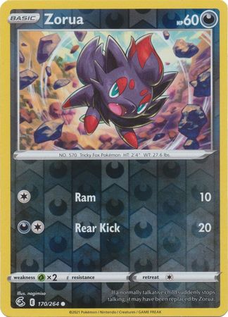 Karta Pokémon - Fusion Strike - 170/264 - Zorua (Reverse Holo)