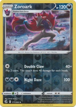 Karta Pokémon - Fusion Strike - 171/264 - Zoroark (Reverse Holo)