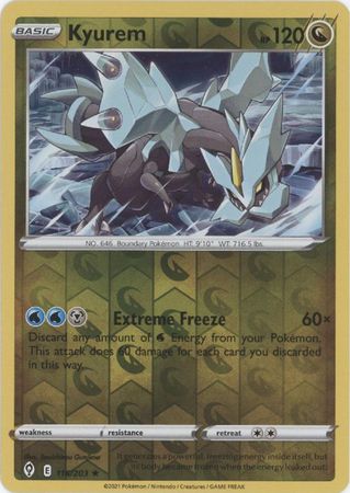 Karta Pokémon - Evolving Skies - 116/203 - Kyurem (Reverse Holo)