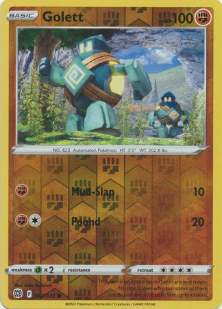 Karta Pokémon - Brilliant Stars - 082/172 - Golett (Reverse Holo)