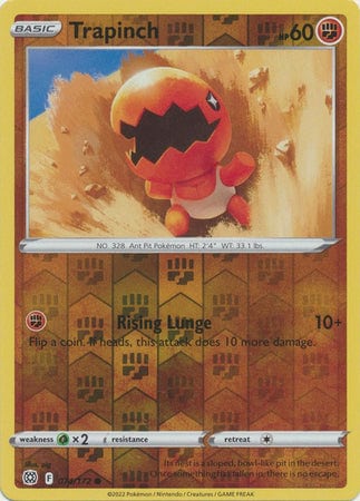 Karta Pokémon - Brilliant Stars - 074/172 - Trapinch (Reverse Holo)