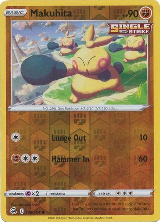 Karta Pokémon - Fusion Strike - 142/264 - Makuhita (Reverse Holo)