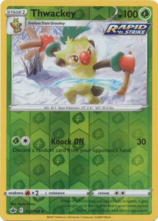 Chilling Reign - 017/198 - Thwackey (Reverse Holo)
