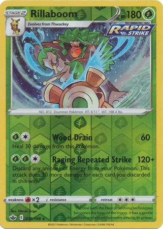 Chilling Reign - 018/198 - Rillaboom (Reverse Holo)