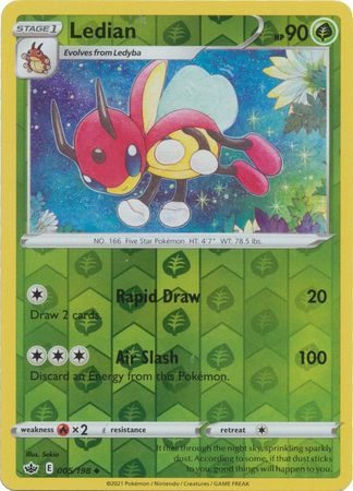 Chilling Reign - 005/198 - Ledian (Reverse Holo)