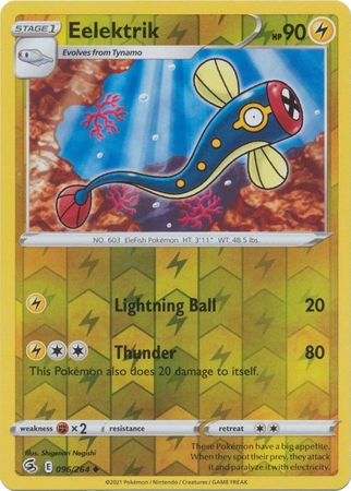 Karta Pokémon - Fusion Strike - 096/264 - Eelektrik (Reverse Holo)