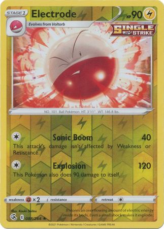 Karta Pokémon - Fusion Strike - 088/264 - Electrode (Reverse Holo)