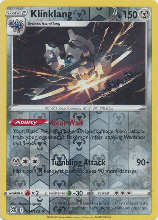 Karta Pokémon - Brilliant Stars - 104/172 - Klinklang (Reverse Holo)
