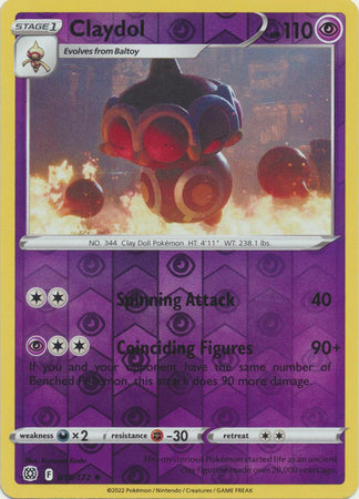 Karta Pokémon - Brilliant Stars - 059/172 - Claydol (Reverse Holo)
