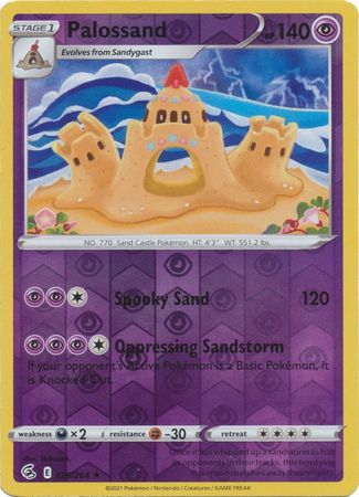 Karta Pokémon - Fusion Strike - 126/264 - Palossand (Reverse Holo)