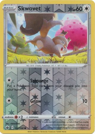 Chilling Reign - 127/198 - Skwovet (Reverse Holo)