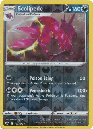 Chilling Reign - 107/198 - Scolipede (Reverse Holo)
