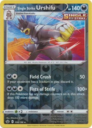 Chilling Reign - 108/198 - Urshifu (Reverse Holo)