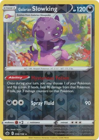 Chilling Reign - 098/198 - Galarian Slowking (Reverse Holo)