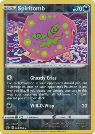 Chilling Reign - 103/198 - Spiritomb (Reverse Holo)