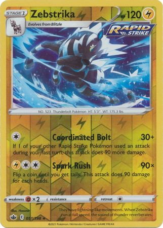 Chilling Reign - 051/198 - Zebstrika (Reverse Holo)