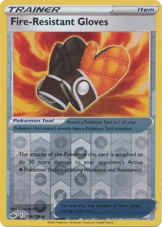 Chilling Reign - 138/198 - Fire-Resistant Gloves (Reverse Holo)