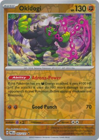 Prismatic Evolutions - 057/131 - Okidogi (Reverse Holo)