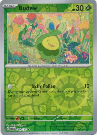 Prismatic Evolutions - 004/131 - Budew (Reverse Holo)