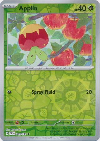 Prismatic Evolutions - 009/131 - Applin (Reverse Holo)