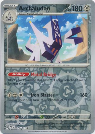 Prismatic Evolutions - 070/131 - Archaludon (Reverse Holo)