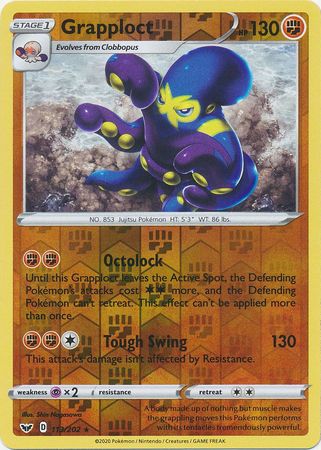 Sword & Shield - 113/202 - Grapploct (Reverse Holo)
