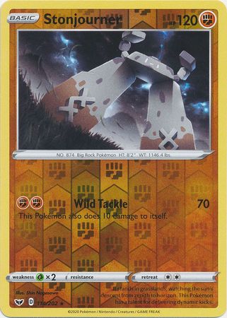 Sword & Shield - 114/202 - Stonjourner (Reverse Holo)