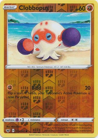 Sword & Shield - 111/202 - Clobbopus (Reverse Holo)