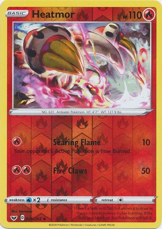 Sword & Shield - 026/202 - Heatmor (Reverse Holo)
