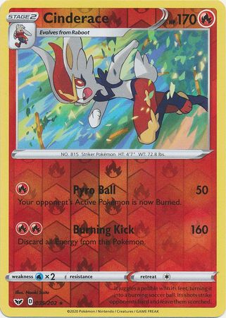 Sword & Shield - 035/202 - Cinderace (Reverse Holo)