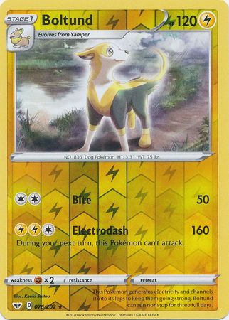 Sword & Shield - 076/202 - Boltund (Reverse Holo)