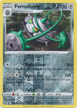 Sword & Shield - 131/202 - Ferrothorn (Reverse Holo)
