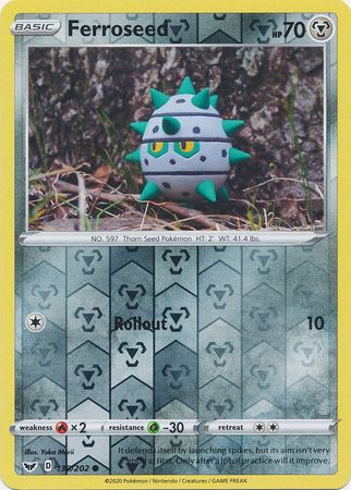 Sword & Shield - 130/202 - Ferroseed (Reverse Holo)