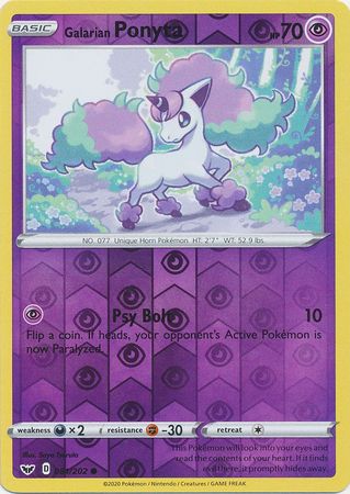 Sword & Shield - 081/202 - Galarian Ponyta (Reverse Holo)