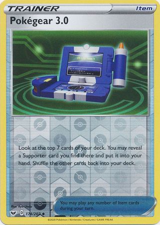 Sword & Shield - 174/202 - Pokégear 3.0 (Reverse Holo)