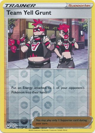 Sword & Shield - 184/202 - Team Yell Grunt (Reverse Holo)