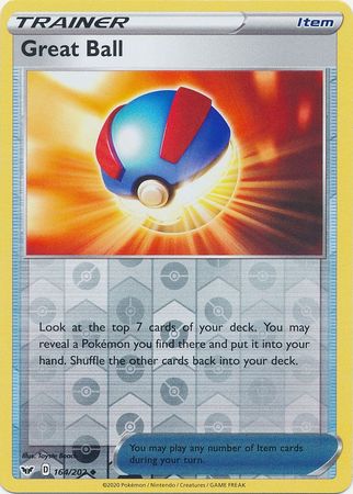 Sword & Shield - 164/202 - Great Ball (Reverse Holo)