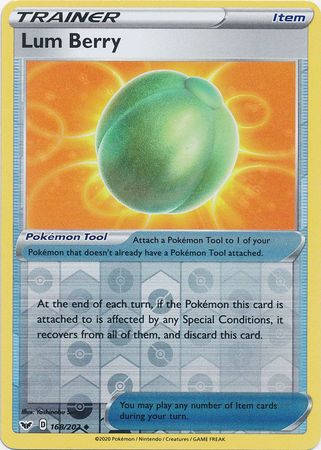 Sword & Shield - 168/202 - Lum Berry (Reverse Holo)