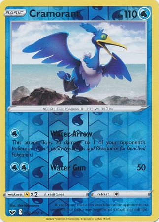 Sword & Shield - 062/202 - Cramorant (Reverse Holo)
