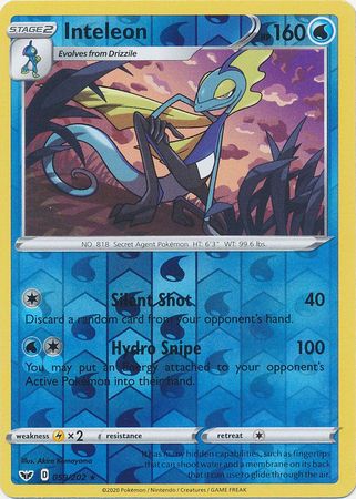 Sword & Shield - 059/202 - Inteleon (Reverse Holo)