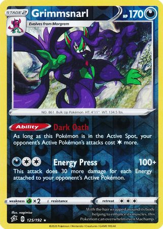 Rebel Clash - 125/192 - Grimmsnarl (Reverse Holo)