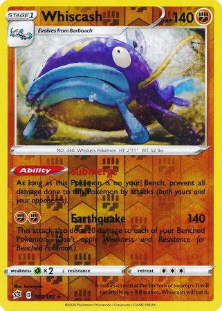 Rebel Clash - 100/192 - Whiscash (Reverse Holo)