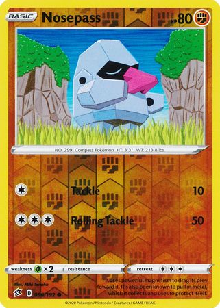 Rebel Clash - 096/192 - Nosepass (Reverse Holo)