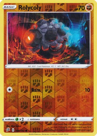 Rebel Clash - 105/192 - Rolycoly (Reverse Holo)