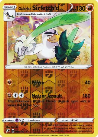 Rebel Clash - 095/192 - Galarian Sirfetch'd (Reverse Holo)