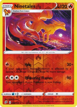 Rebel Clash - 025/192 - Ninetales (Reverse Holo)