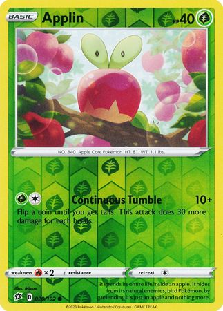 Rebel Clash - 020/192 - Applin (Reverse Holo)